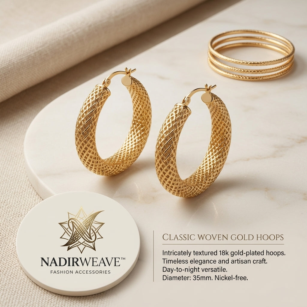 Nadirweave™ Woven Hoop Earrings