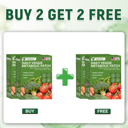 🥦IOWOL® | Patchs Métabolisme Bio-Nutriments – Complexe 39 Légumes & Super-aliments