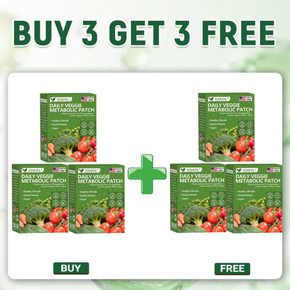 🥦IOWOL® | Patchs Métabolisme Bio-Nutriments – Complexe 39 Légumes & Super-aliments