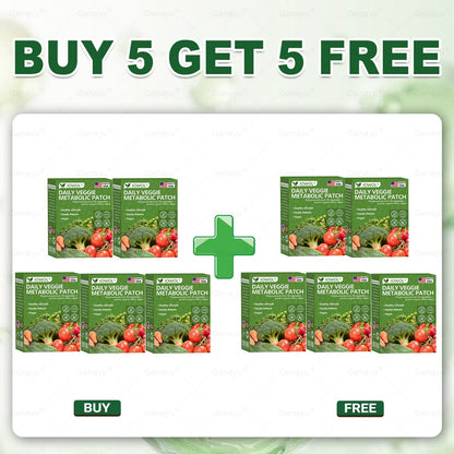 🥦IOWOL® | Patchs Métabolisme Bio-Nutriments – Complexe 39 Légumes & Super-aliments