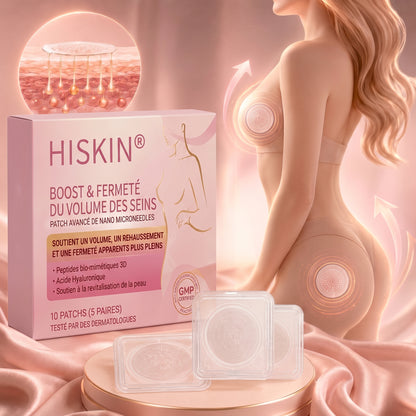 HISKIN® 👩‍⚕️ Patch Ciblé Avancé à Nano Micro-Aiguilles pour le Rehaussement de la Poitrine