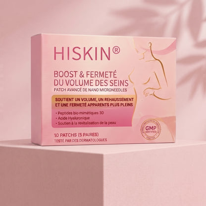 HISKIN® 👩‍⚕️ Patch Ciblé Avancé à Nano Micro-Aiguilles pour le Rehaussement de la Poitrine