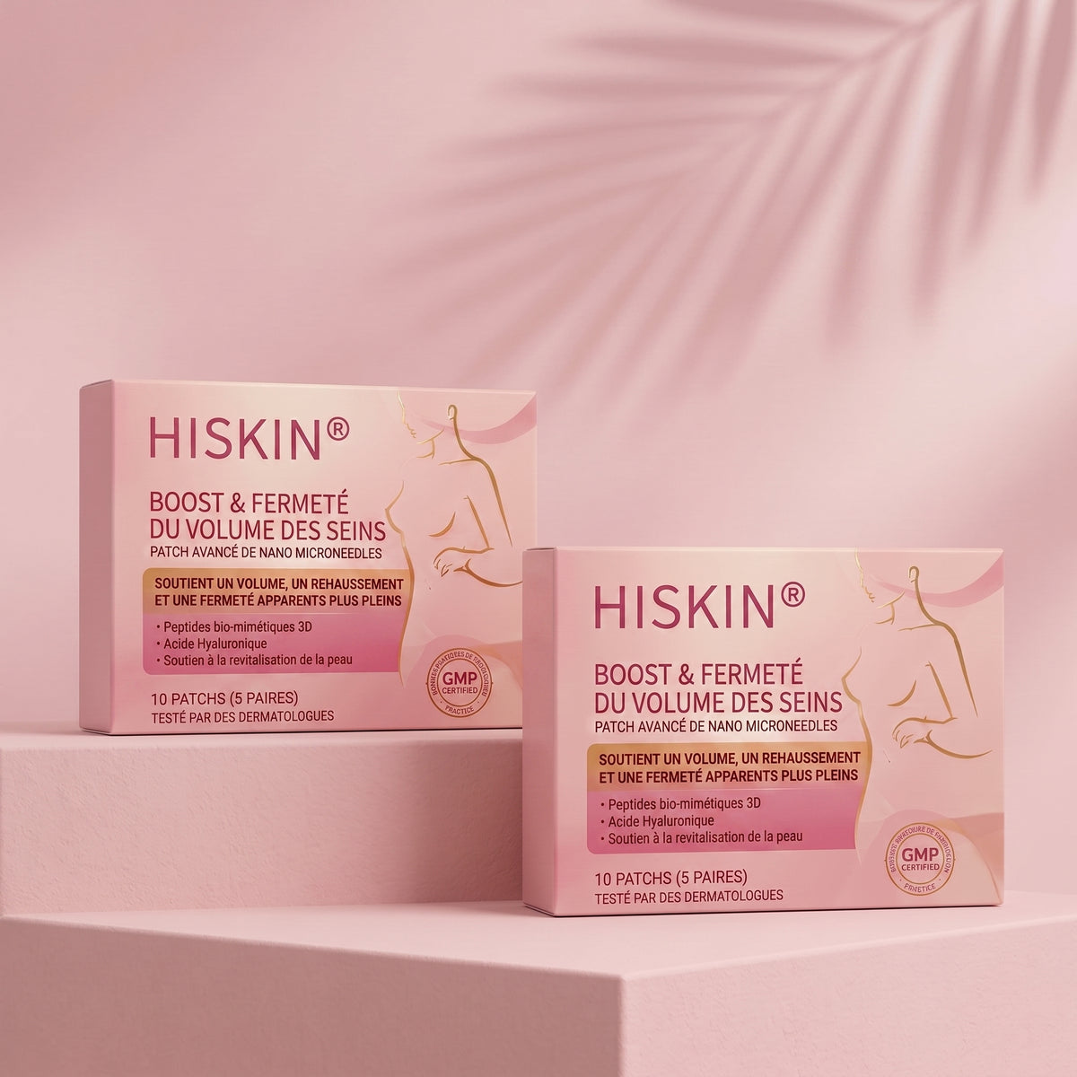 HISKIN® 👩‍⚕️ Patch Ciblé Avancé à Nano Micro-Aiguilles pour le Rehaussement de la Poitrine