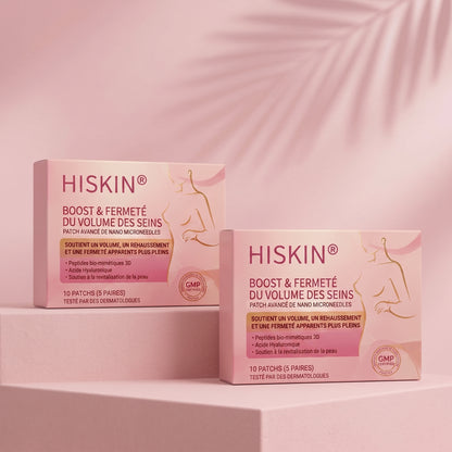 HISKIN® 👩‍⚕️ Patch Ciblé Avancé à Nano Micro-Aiguilles pour le Rehaussement de la Poitrine